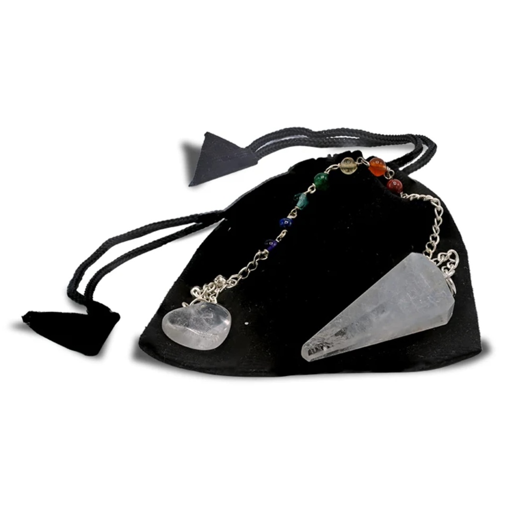 Pendule Cristal avec chaînette 7 Chakra 1