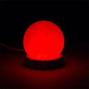 Mini lampe sphère sel blanche USB + LED 3