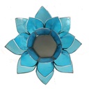 Eclairage  Lotus 5° chakra bleu & argent 0