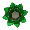 Eclairage Lotus 4° Chakra vert & argent 1