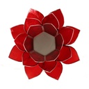 Eclairage Lotus 1° chakra rouge/argent 0