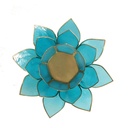 Eclairage  Lotus 5° Chakra bleu & or 1