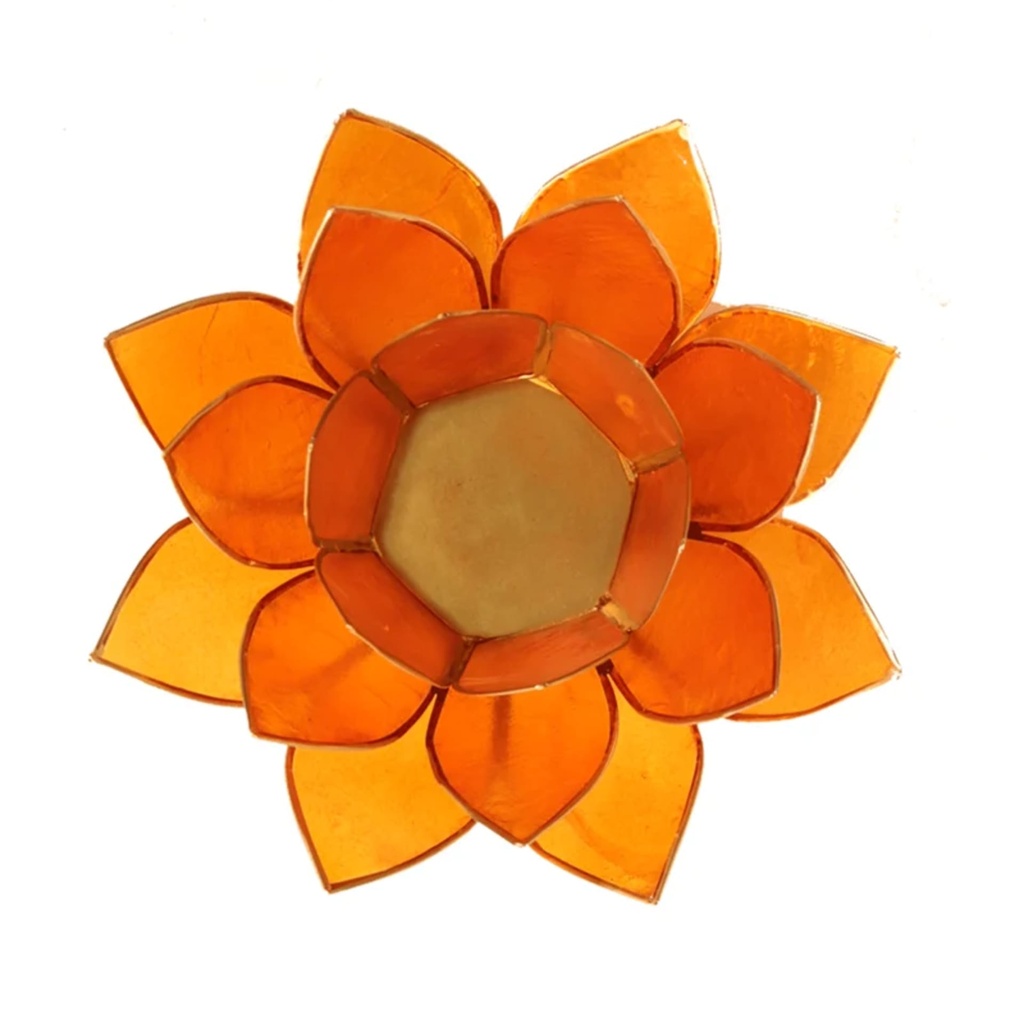 Eclairage Lotus 2° Chakra orange & or 1