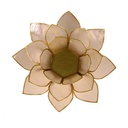 Eclairage d’ambiance Lotus blanc or 1