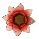 Eclairage d’ambiance Lotus orange bords or 1