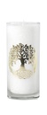 Bougie en Cire végétale Blanche Arbre de vie 1