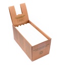 Bougie de table non parfumée stéarine blanche 0