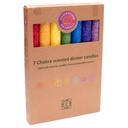 Bougies des Chakra parfumée - longue SET de 7 0