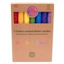 Bougies des Chakra parfumée - longue SET de 7 1