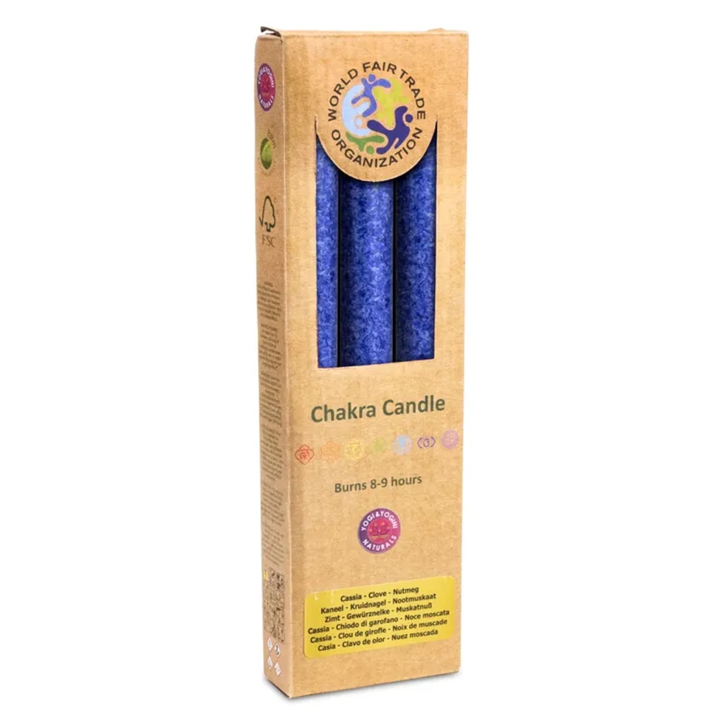 Bougie parfumée 6° chakra Ajña indigo 0