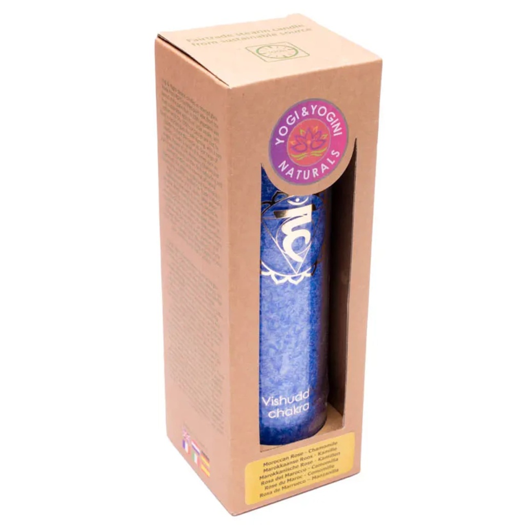 Bougie parfumée 5° chakra stéarine 100 heures 0