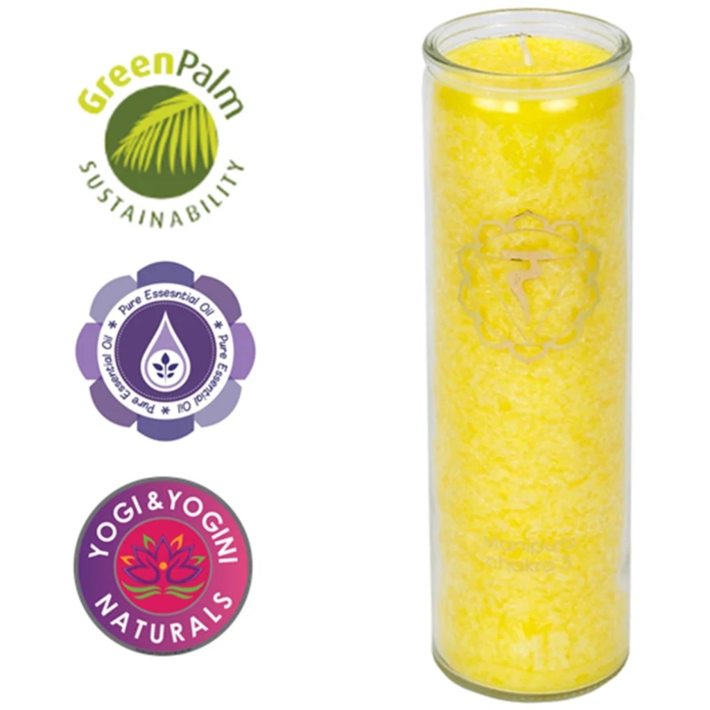 Bougie parfumée 3° chakra stearine 100 heures 0