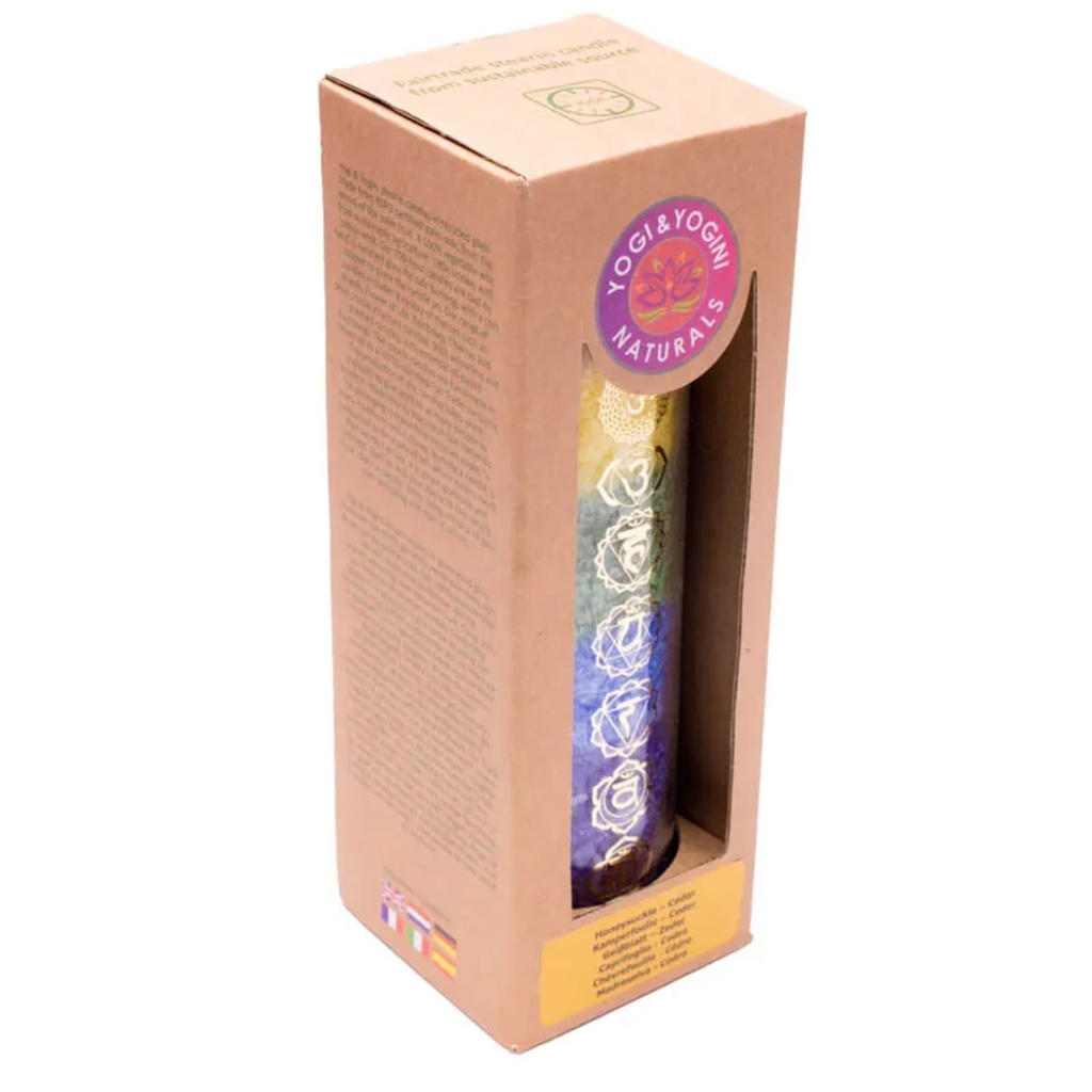 Bougie des 7 chakras aux huiles essentielles 0
