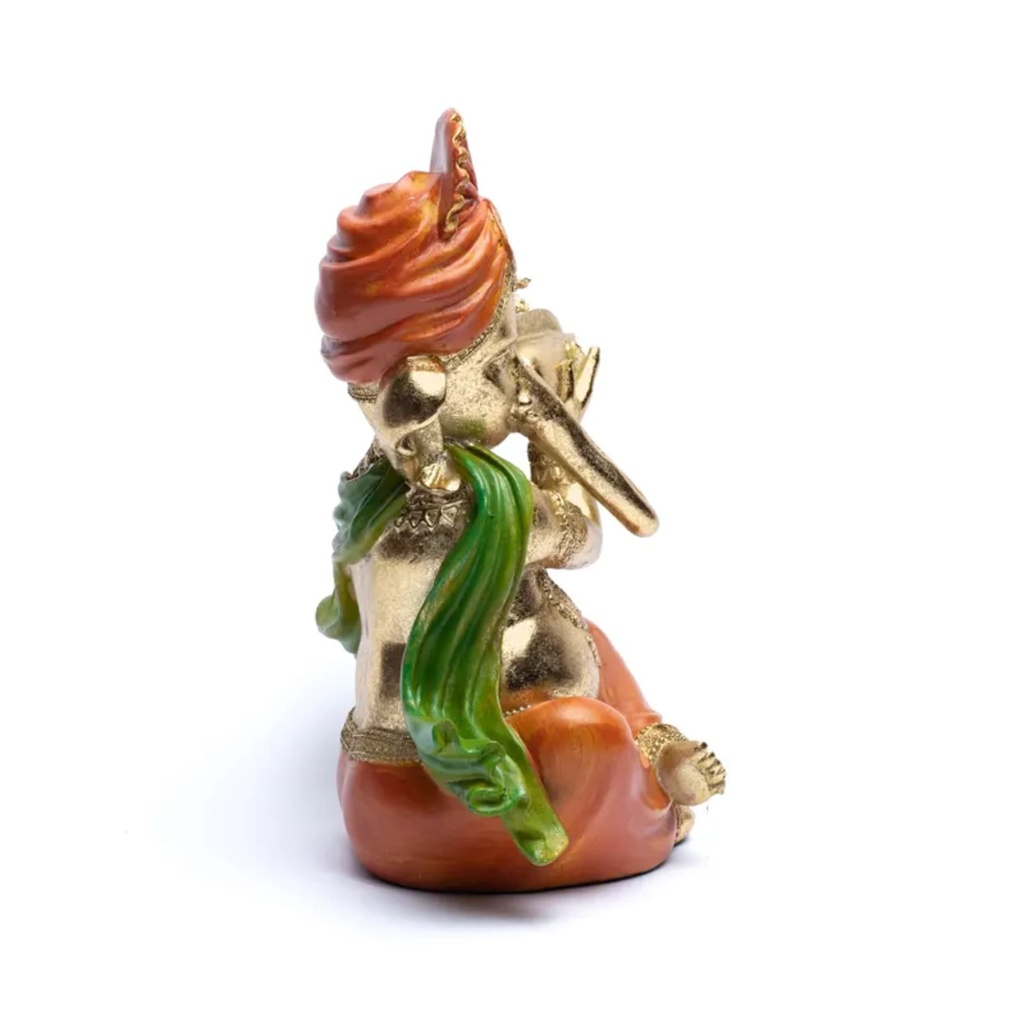 Statue Ganesh avec trompette 1