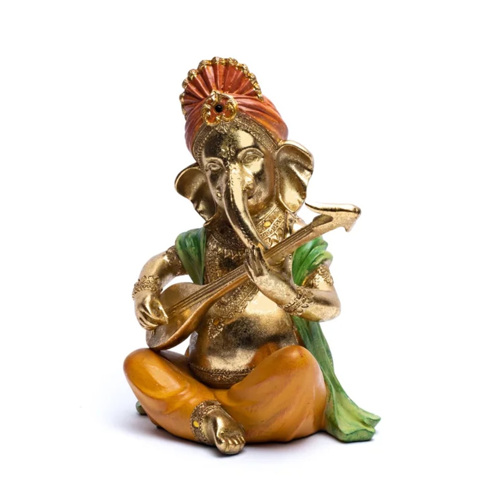 Statue Ganesh avec sitar 0