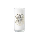 Bougie en Cire végétale Blanche Mandala 3