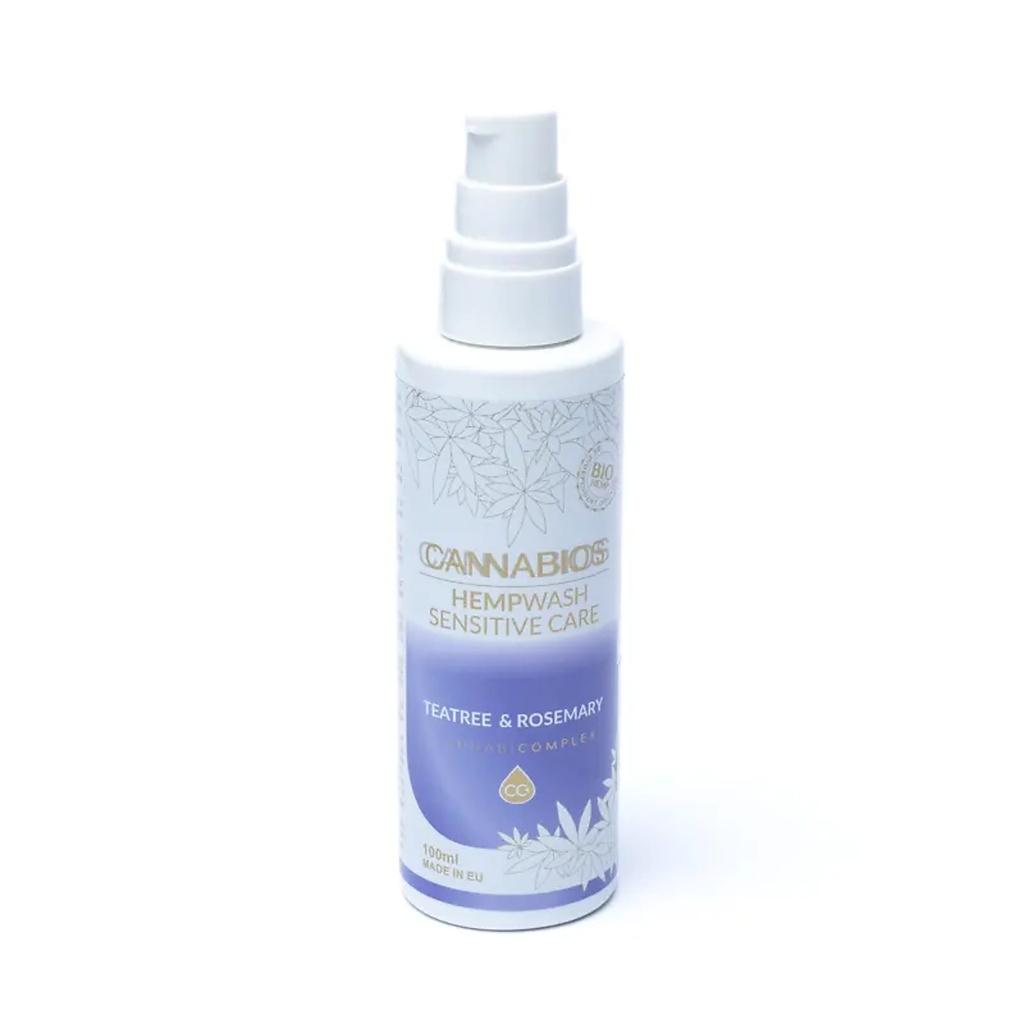 Cannabios HEMPWash Sensitive Care Teatree & romarin BIO 0