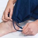 Pantalon de yoga pour hommes en coton biologique bleu marine 1