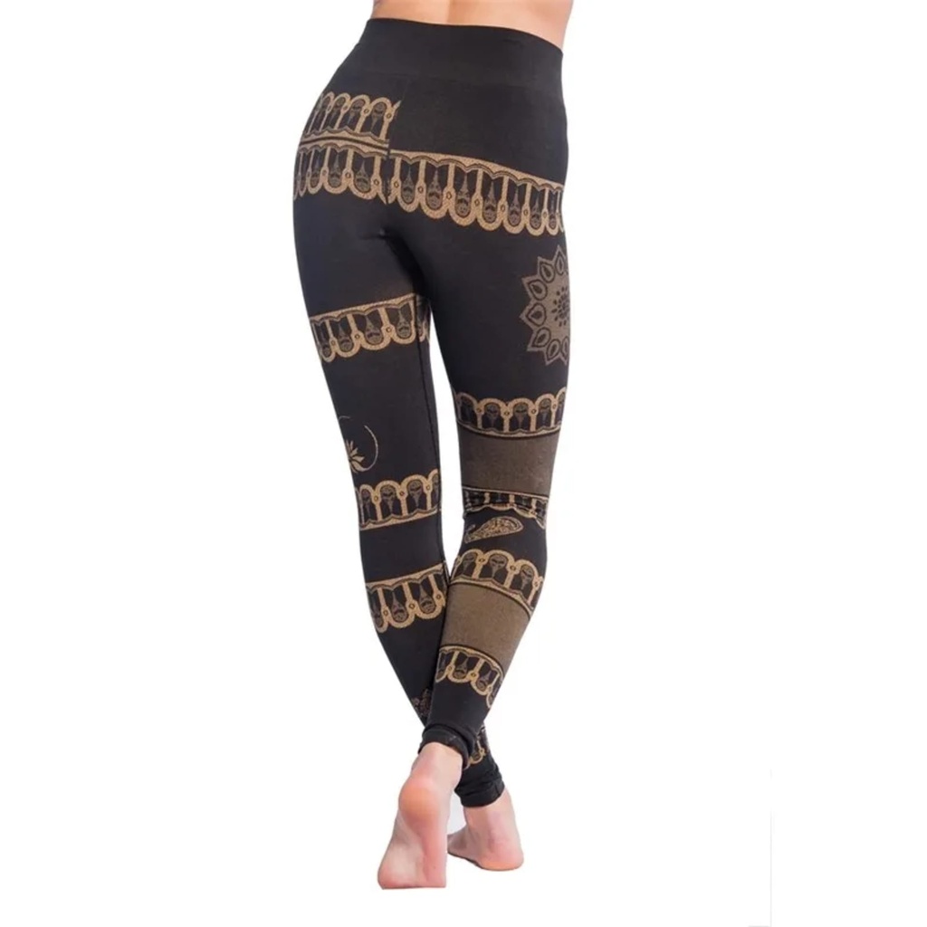 Leggings de yoga Bhakti Om noir S-M 0