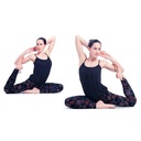 Leggings de yoga Mandala M coton bio noir 1