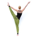 Pantalon de yoga Vinayasa vert olive / noir M-L 0