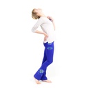 Pantalons Yoga Lotus peints à la main coton bleu/violet M 0