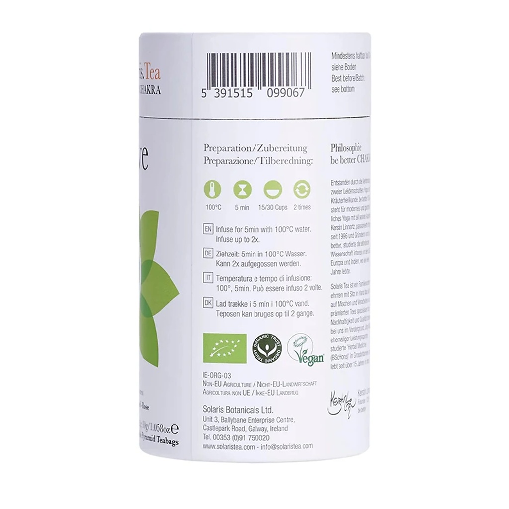 Tisanne bio Solaris Chakra du coeur 1