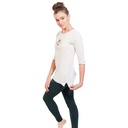 Yoga Top chakra coton organique M-L blanche 0