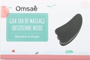 Gua Sha Palme en Obsidienne noire 2