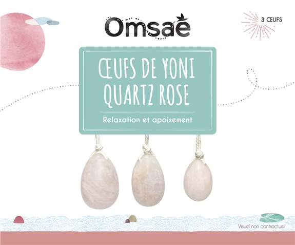 ufs de Yoni en Quartz rose Assortiment de 3 2