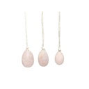 ufs de Yoni en Quartz rose Assortiment de 3 3