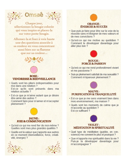 Coffret Bougies rituels 4