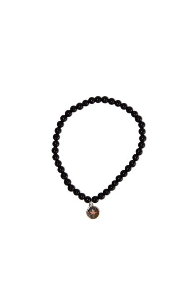 Bracelet Onyx Perles rondes 4 mm 2