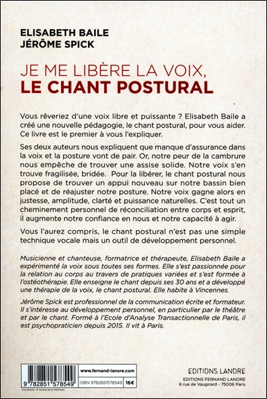 Je me libère la voix, le chant postural 2