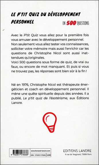Le p'tit quiz du développement personnel en 500 questions 2