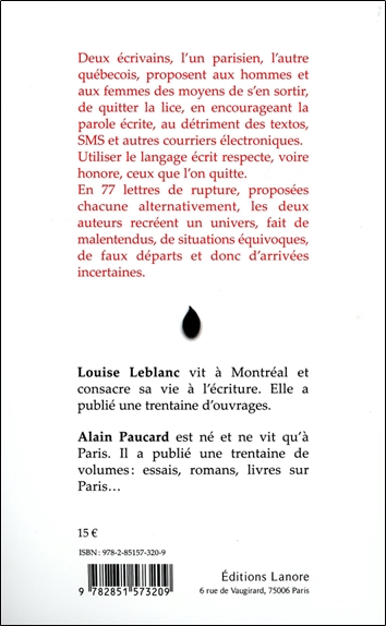 Rupture mode d'emploi - 77 modèles de lettres 2