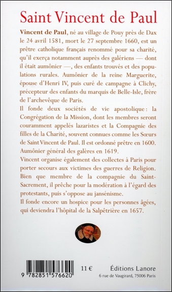 Saint Vincent de Paul - L'humanité tournée vers les plus démunis - Pages choisies 2