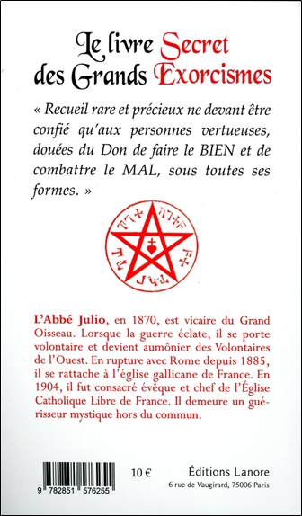 Le livre secret des grands exorcismes Tome 1 - Ses formules et ses applications 2