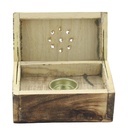 Boîte Porte-encens Cône en Bois de manguier Rectangulaire 2