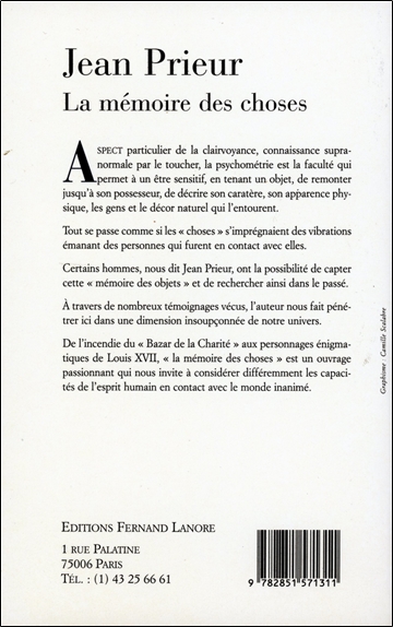 La mémoire des choses 2
