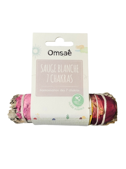 Bâton de Sauge blanche 7 Chakras 10 cm 4