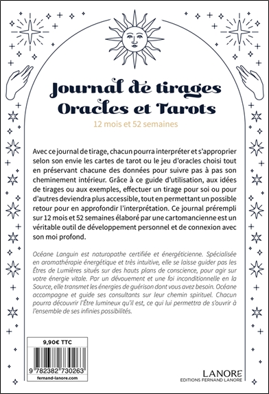 Journal de tirages - Oracles et Tarots - 12 mois et 52 semaines 2
