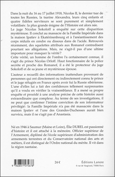 L'autre fin des Romanof et le prince de l'ombre - Broché 2