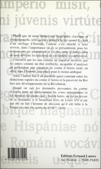 Le Comte d'Artois - Un émigré de choix 2