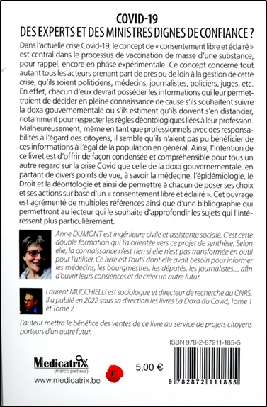 Covid-19 - Des experts et des ministres dignes de confiance ? 2