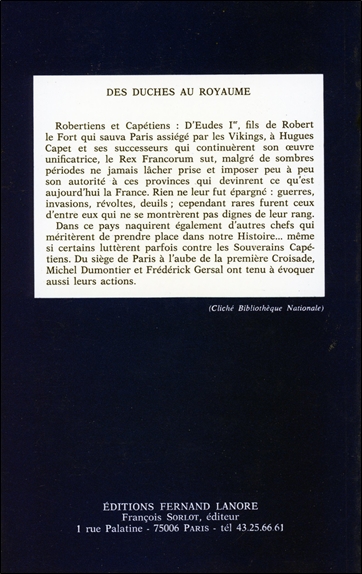Des Duchés au Royaume - Nominoe - Robert le Fort - Hugues Capet - Sylvestre II - Guillaume le Conquérant 2