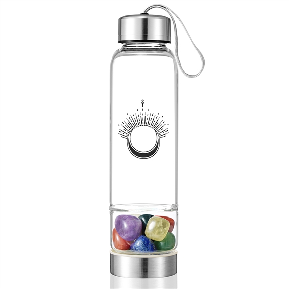 Bouteille en verre Pierres Roulées 7 Chakras 8