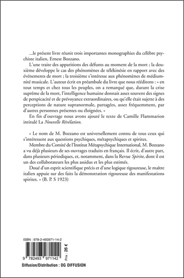 Phénomènes psychiques au moment de la mort suivi de La nouvelle révélation 2