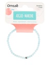 Bracelet Aigue-Marine Perles rondes 4 mm 4