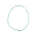 Bracelet Aigue-Marine Perles rondes 4 mm 6